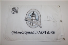 Tiger Woods Signed 2007 PGA at Southern Hills Ltd Ed #110/500 Flag UDA #BAM16264