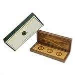 Augusta National GC Ltd Ed Wooden 1934 Masters Amen Corner Ball Marker Set in Original Case & Box