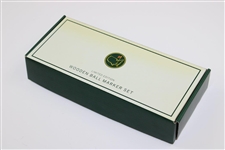 Augusta National GC Ltd Ed Wooden 1934 Masters 'Amen Corner' Ball Marker Set in Original Case & Box