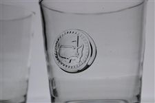 Set of Two Augusta National GC Double Old-Fashioned Juliska Glasses in Original Box