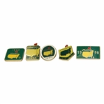 1992, 1993, 1994, 1995 & 1996 Masters Tournament Commemorative Pins