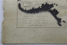 Historic Augusta National Amen Corner Plans Signed by Alister MacKenzie with Handwritten Notes - JSA & PSA - Newly Discovered!