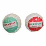 Two (2) Ben Hogan Wrapped Golf Balls - American Size & English Size