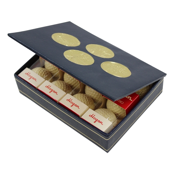Ben Hogan Four Major Championship Medals Display Box with Dozen (4 Sleeves) Hogan Apex 90 Golf Balls