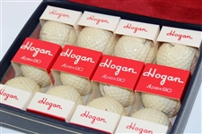 Ben Hogan Four Major Championship Medals Display Box with Dozen (4 Sleeves) Hogan Apex 90 Golf Balls
