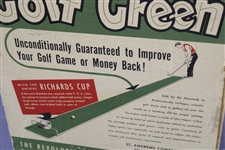 	Ben Hogan's 'Indoor Golf Green' Practice Green with Unique 'Richards Cup' - Model II