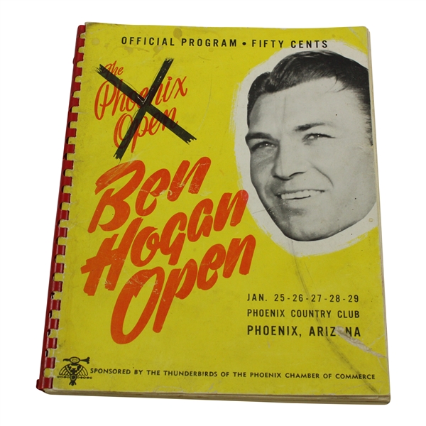 "	1950 Ben Hogan Open at Phoenix Country Club Program (Phoenix Open) - Jimmy Demaret Winner"