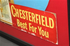 Ben Hogan Chesterfield Cigarettes Advertising Broadside Display - Framed