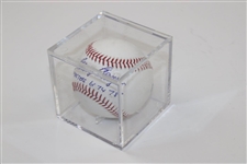 Gary Player Signed Baseball with '3 Masters 61 74 78' Inscription in Case BECKETT Witness #WM05077