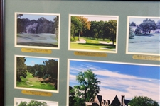 Tillinghast Designed Courses Display of Eleven (11) 'Tillies Treasures' - Framed