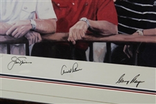Nicklaus, Palmer, & Player 'Big Three' Signed Artist Proof by Paul Dillon - Framed JSA ALOA