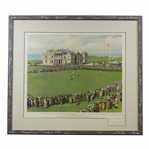 Bobby Jones Signed & Personalized 1930 British Amateur at St. Andrews Print - Framed JSA ALOA
