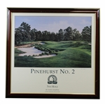 Pinehurst No. 2 1994 US Senior Open 5th Hole Print Signed by Artist Dave Chapple - Framed