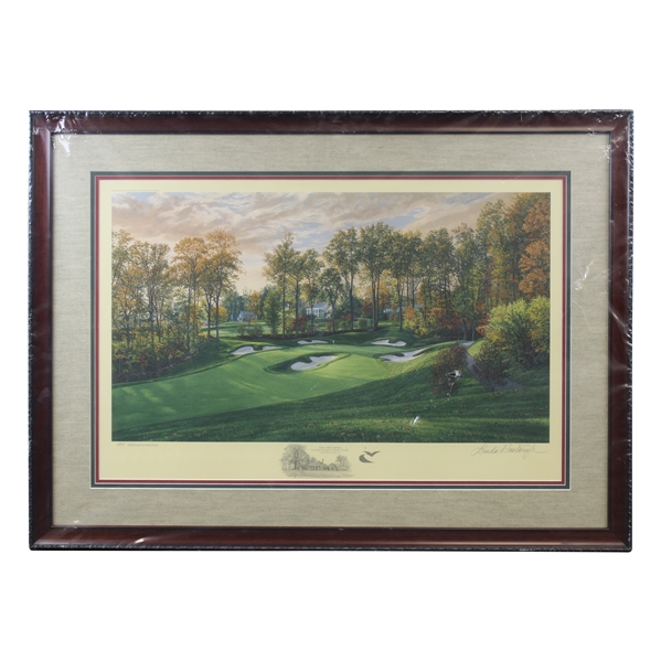 2002 18th Hole Caves Valley GC Ltd Ed #194/850 Print Signed by Artist Linda Hartaugh - Framed