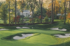 2002 '18th Hole Caves Valley GC' Ltd Ed #194/850 Print Signed by Artist Linda Hartaugh - Framed
