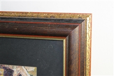 Large Inaugural Winners of Golf's Four Majors with Golf Bags Print - Framed