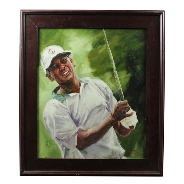 Vijay Singh Post-Swing Vibrant Framed Print