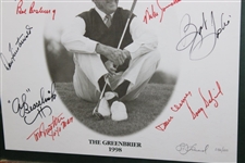 Multi-Signed 1938-1998 'Augusta/Greenbrier' Poster with Snead, Bolt, Ford & others JSA ALOA