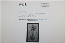 Multi-Signed 1938-1998 'Augusta/Greenbrier' Poster with Snead, Bolt, Ford & others JSA ALOA