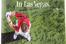 Large Field-Signed 1991 Las Vegas Matted Poster - Over 100 Signatures! JSA ALOA