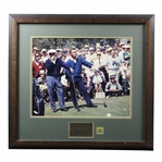 Large Oversize Smokin Ben Hogan & Arnold Palmer on Tee #2 in 1966 Masters - Framed
