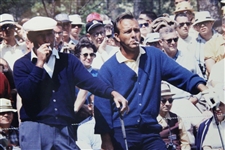 Large Oversize 'Smokin' Ben Hogan & Arnold Palmer on Tee #2 in 1966 Masters - Framed