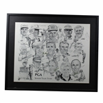 Palmer, Casper, Barber & others Multi-Signed PGA Senior Tour Stars - Framed JSA ALOA