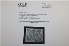 Palmer, Casper, Barber & others Multi-Signed PGA Senior Tour Stars - Framed JSA ALOA