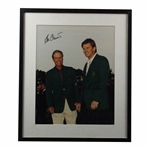 Ben Crenshaw & Nick Faldo Signed Green Jacket Oversize Photo - Framed JSA ALOA
