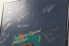Multi-Signed 1988 Doug Sanders Kingwood Celebrity Classic Poster - Framed JSA ALOA