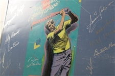 Multi-Signed 1988 Doug Sanders Kingwood Celebrity Classic Poster - Framed JSA ALOA