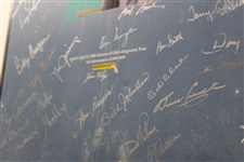 Multi-Signed 1988 Doug Sanders Kingwood Celebrity Classic Poster - Framed JSA ALOA