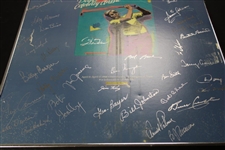 Multi-Signed 1988 Doug Sanders Kingwood Celebrity Classic Poster - Framed JSA ALOA