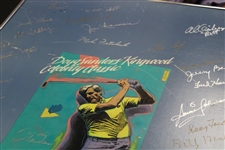 Multi-Signed 1988 Doug Sanders Kingwood Celebrity Classic Poster - Framed JSA ALOA