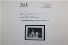 Ernest Borgnine Signed Photo to Doug Sanders - Framed JSA ALOA