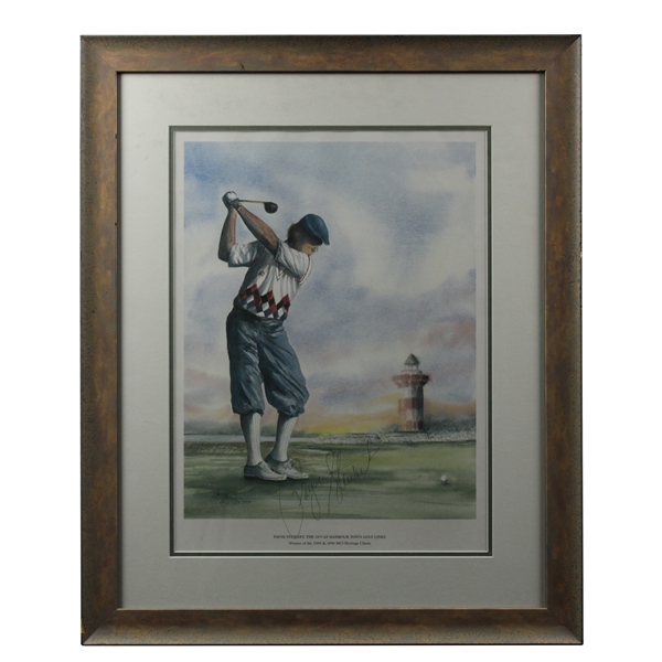 Payne Stewart The 18th at Harbour Town MCI Heritage Classic Pint - Framed