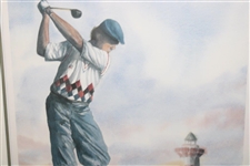 Payne Stewart 'The 18th at Harbour Town' MCI Heritage Classic Pint - Framed
