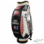 Greg Normans Personal TaylorMade Qantas Tour Preferred Black/White/Gold/Red Full Size Golf Bag