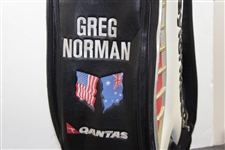 Greg Norman's Personal TaylorMade Qantas Tour Preferred Black/White/Gold/Red Full Size Golf Bag
