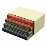 Harvey Penick Cased Collectors Edition with Four Leather Books Including Little Red Book & 3 others