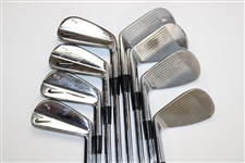 Women's US Open Champ Michelle Wie's Personal Used Set of Nike Irons with 'MW', Driver & Full Size Golf Bag