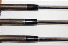 Michelle Wie's Personal Used Set of Forged 52, 56, & 60 Degree Nike VrPro Wedges with 'MW' Stamped on Head