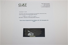 Payne Stewart Signed Golf Glove Display with 1991 Nameplate JSA ALOA