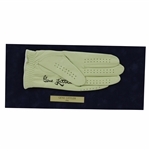Gene Littler Signed Golf Glove Display with 1961 Nameplate JSA ALOA