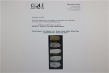 David Graham, Tom Watson, Larry Nelson, Fuzzy Zoeller & Ray Floyd Signed Golf Glove Display JSA ALOA
