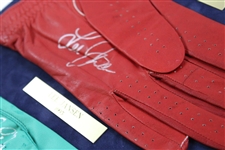 Tom Kite, Lee Janzen, Ernie Els, Corey Pavin & Steve Jones Signed Golf Glove Display JSA ALOA