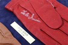 Hale Irwin, Lou Graham & Jerry Pate Signed Golf Glove Display with Dated Nameplates JSA ALOA
