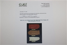 Hale Irwin, Lou Graham & Jerry Pate Signed Golf Glove Display with Dated Nameplates JSA ALOA