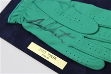 Hubert Green, Scott Simpson, Andy North & Curtis Strange Signed Golf Glove Display JSA ALOA