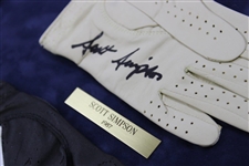 Hubert Green, Scott Simpson, Andy North & Curtis Strange Signed Golf Glove Display JSA ALOA